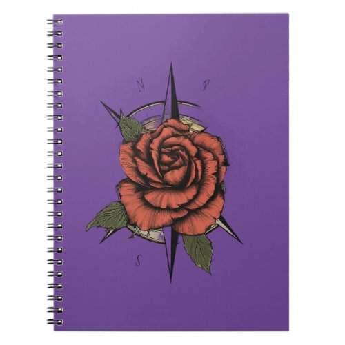 Bloom  Navigate Rose Compass Tee Notebook
