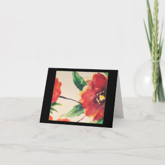 Bloom Notecard with Poppy on front