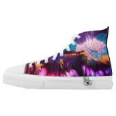 Bloom Pizzazz! High-Top Sneakers (Left Shoe Outside)