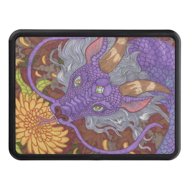 Bloom Purple Dragon Hitch Cover (Front)