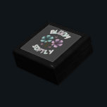 Bloom Softly Spring Floral Design Pastel Cottageco Gift Box<br><div class="desc">A beautiful spring-inspired floral design featuring the phrase “Bloom Softly” with pastel flowers and butterflies. This artwork reflects the freshness of spring,  blooming nature,  and soft aesthetic vibes.

Perfect for gifts,  apparel,  and accessories during the spring season.</div>