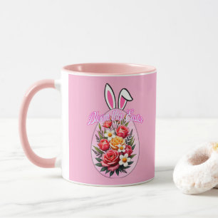 Bloom This Easter – Floral Easter Egg Art - caneca Mug