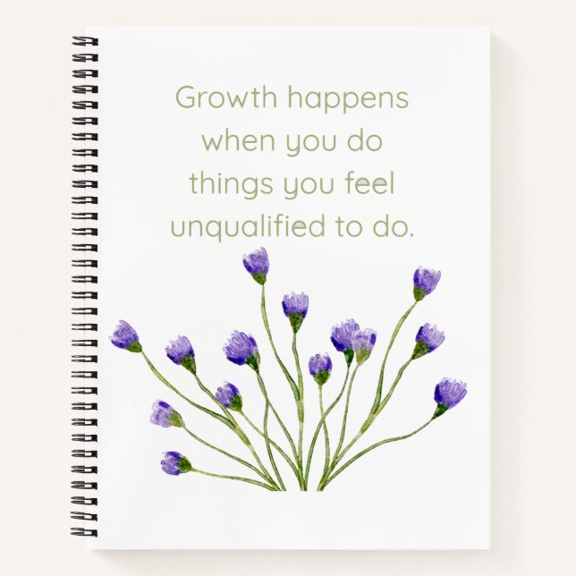 Bloom Through Growth Notebook (Front)
