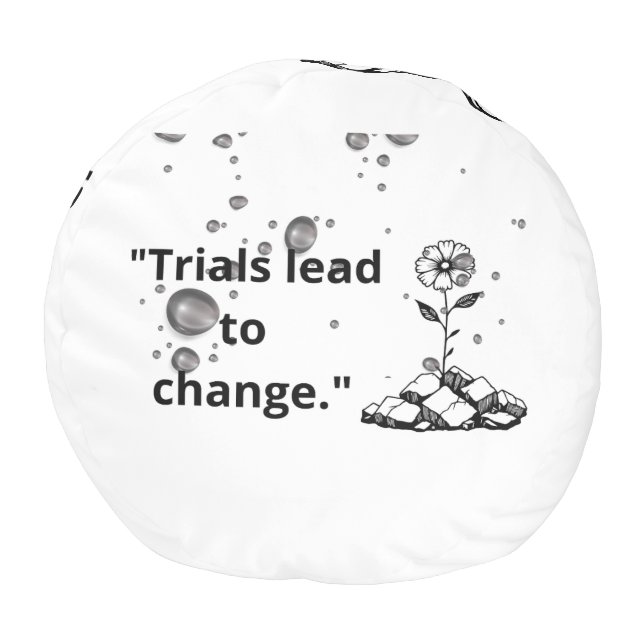 Bloom Through Trials – Strength from the Cracks Pouf (Bottom)