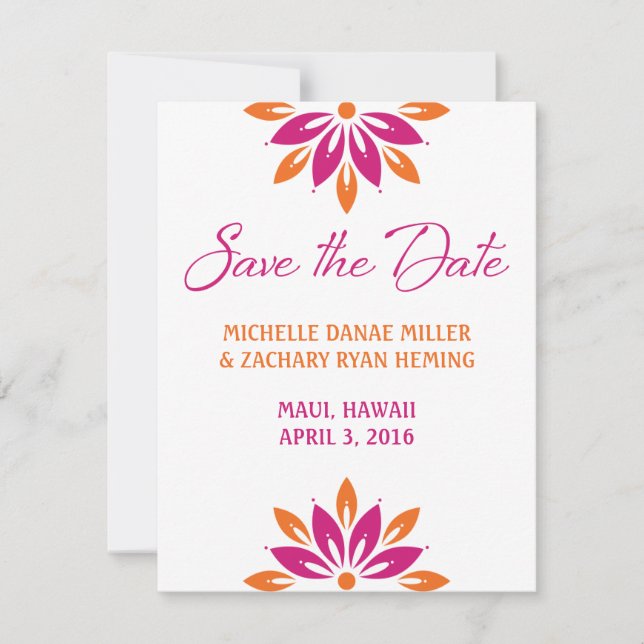Bloom Wedding Save the Date (Front)