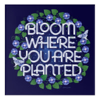 Bloom Where You Are Planted Acrylic Wall Art