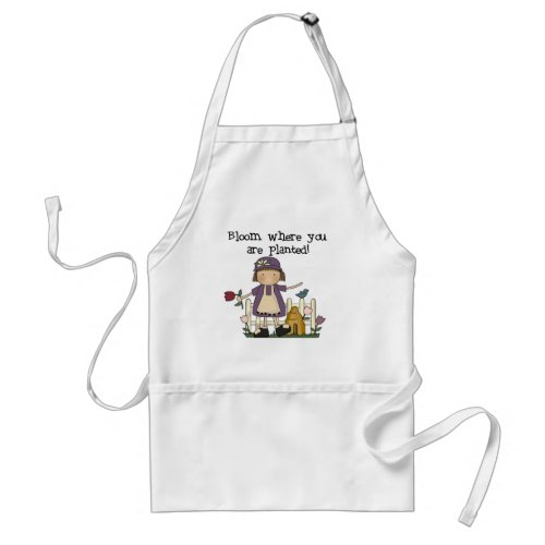 Bloom Where You Are Planted Adult Apron