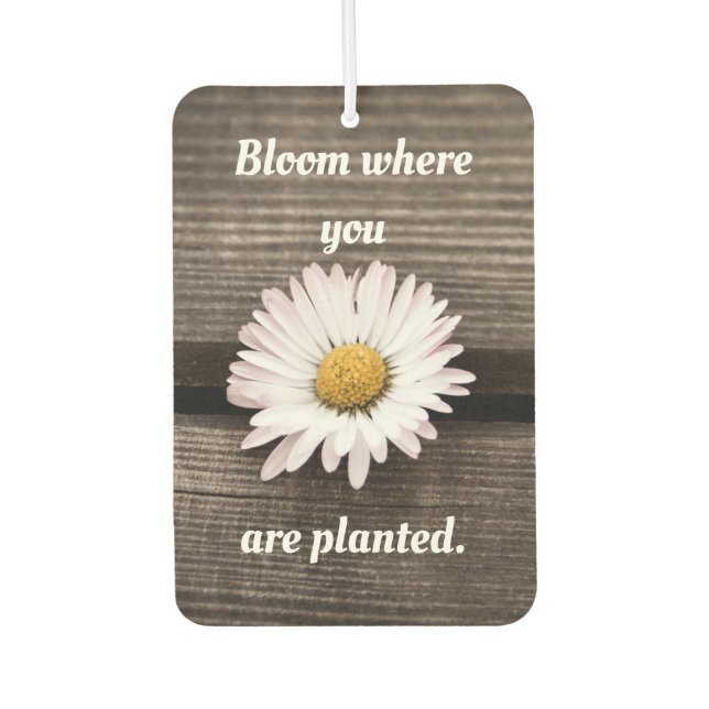 Bloom Where You Are Planted Air Freshener (Front)