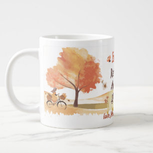 Bloom Where You Are Planted Back to School Girl Giant Coffee Mug