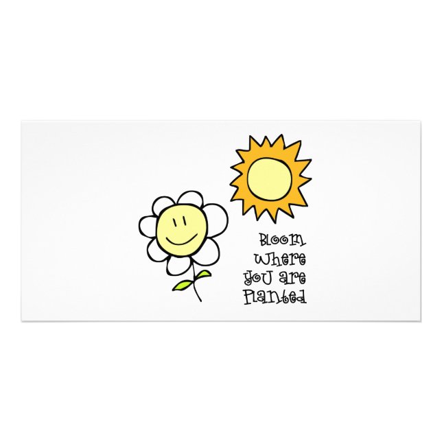 Bloom Where You Are Planted Card (Front)