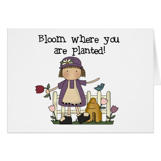 Bloom Where You Are Planted Cards (Front Horizontal)