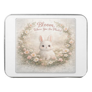 Bloom Where You Are Planted – Dreamy Bunny in Flow Jigsaw Puzzle