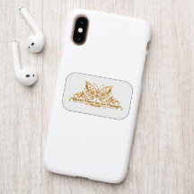 Bloom Where You Are Planted Gold Butterfly Case
