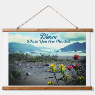 Bloom Where You Are Planted Hanging Tapestry