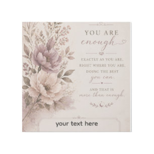 Bloom Where You Are Planted – Minimalist Floral Qu Gallery Wrap