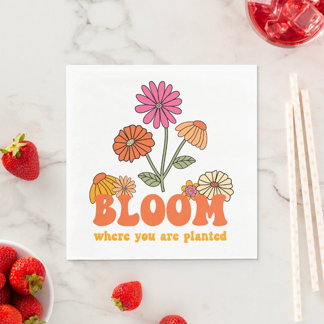 Bloom Where You Are Planted Napkins (Creator Uploaded)