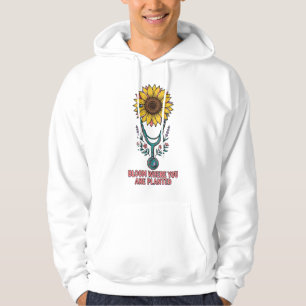Bloom Where You Are Planted Nurse Hoodie