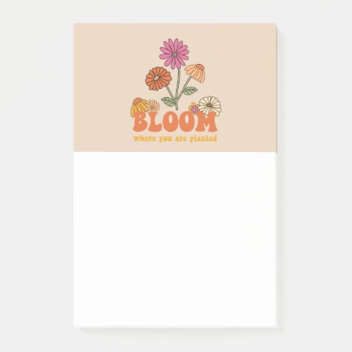 Bloom Where you are Planted Post_it Notes