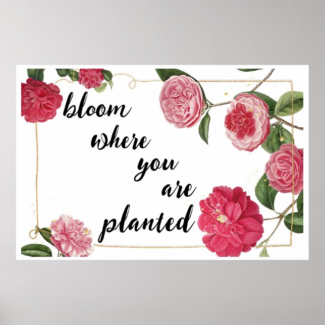 Bloom Where you are planted Poster (Front)