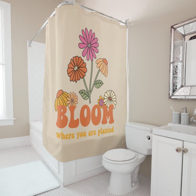 Bloom Where you are Planted Shower Curtain (In Situ)