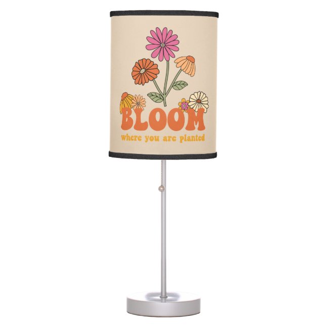 Bloom Where you are Planted Table Lamp (Front)