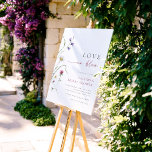 Bloom Wildflower Bridal Shower Welcome Sign<br><div class="desc">A welcome sign to match our Love in Bloom Wildflower Bridal Shower collection. This design features graceful hand-painted watercolor wildflowers on the left-hand side, balanced by elegant text on the right. The phrase “Love in Bloom” is written in flowing script, complemented by the bride’s name in chic purple capitals. The...</div>