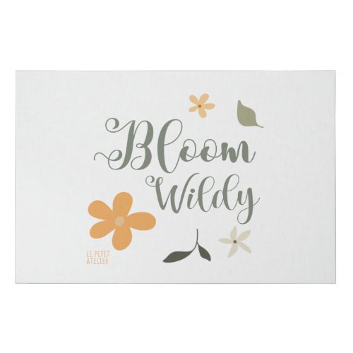 Bloom Wildy painting Faux Canvas Print