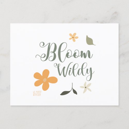 Bloom Wildy Postcard