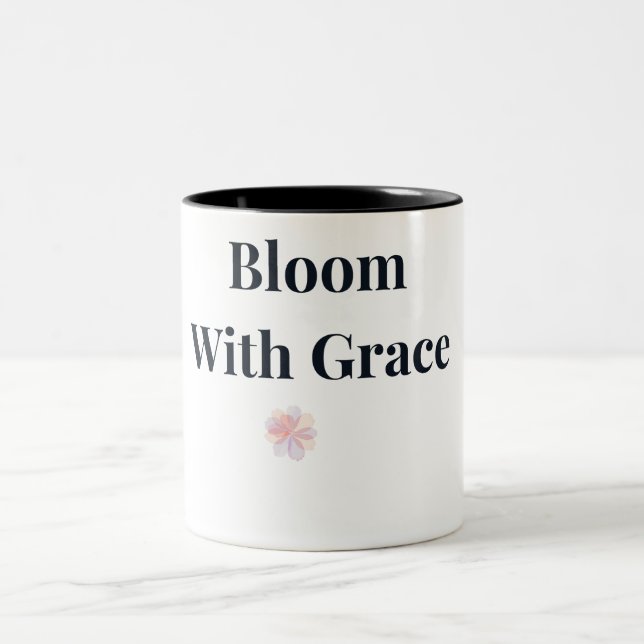 Bloom With Grace Floral Coffee Mug (Center)