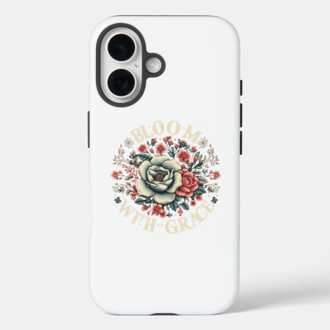 Bloom with Grace Floral Design Case-Mate iPhone Case (Back)