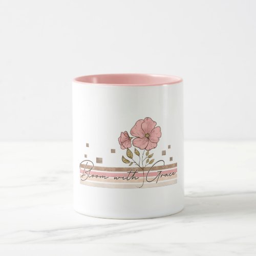 Bloom With Grace Floral Mug