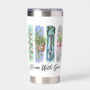Bloom with Grace Garden Floral Art Insulated Tumbler