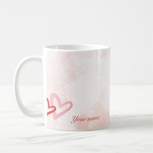 Bloom with Grace – Inspirational Spring Floral Mug (Left)