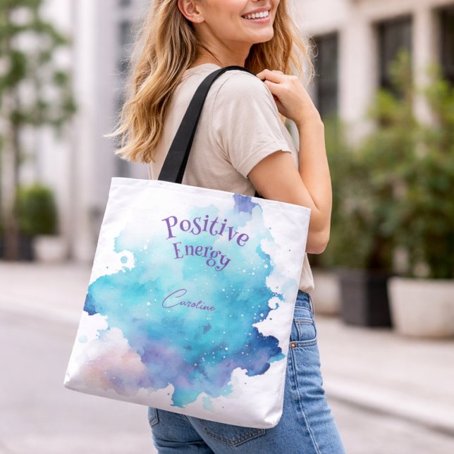 Bloom with Grace Pastel Fluid Colors Tote Bag (Creator Uploaded)
