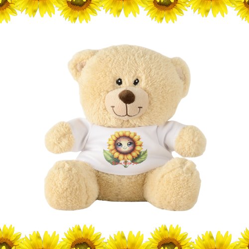 Bloom with Joy Smiling Sunflower Teddy Bear