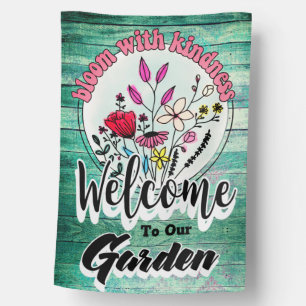 Bloom With Kindness Summer House Flag