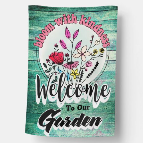 Bloom With Kindness Summer House Flag