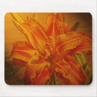 Bloom with Leather Texture Mouse Pad