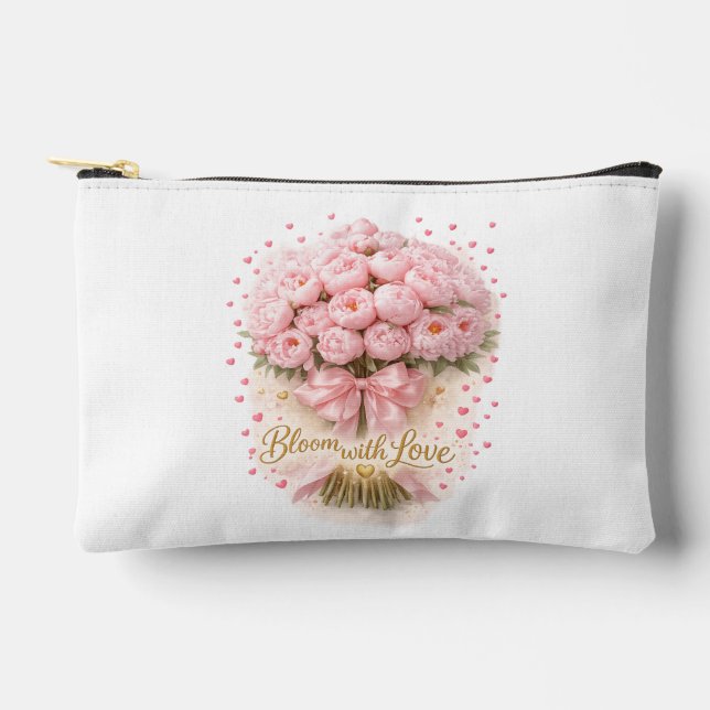 Bloom With Love Floral Romantic Tolletry Bags (Front)