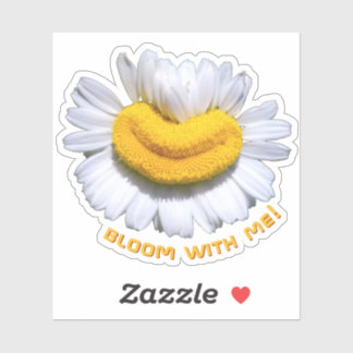 "bloom with me!" Chamomile Smiles Sticker