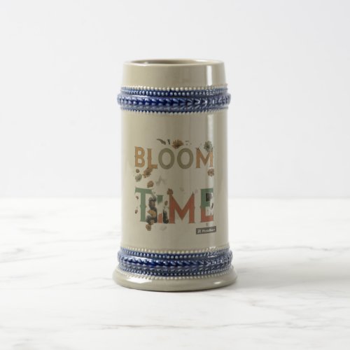 Bloom with Time Beer Stein