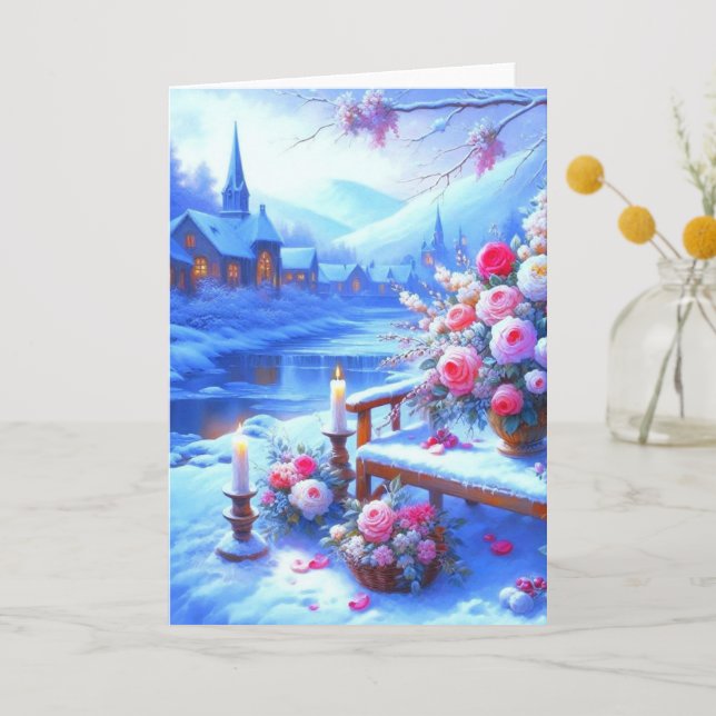 Bloom & Wonder: A Delightful Floral Card (Front)