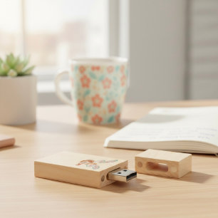 Bloom Wood Flash Drive