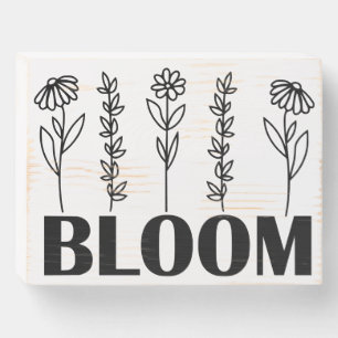 Bloom Wood Sign