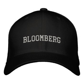 Bloomberg Embroidered Baseball Cap by jazkang at Zazzle