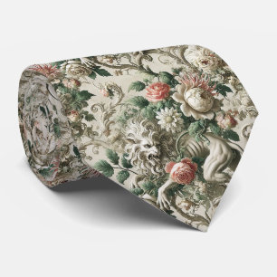 Bloombound Sentinel – Gothic Victorian  Neck Tie