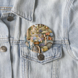 Bloomcore Flower Market Bicycle Button