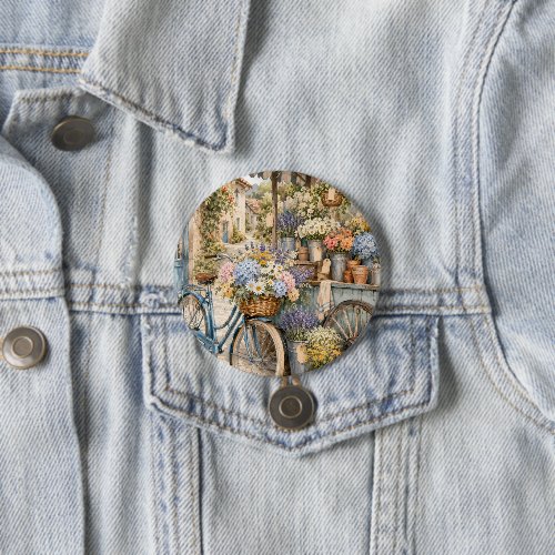 Bloomcore Flower Market Bicycle Button