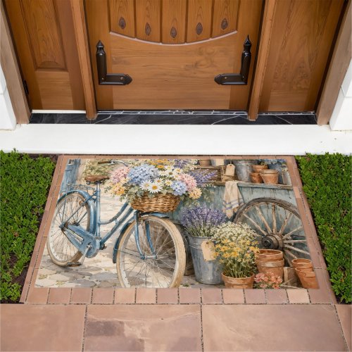 Bloomcore Flower Market Bicycle Doormat