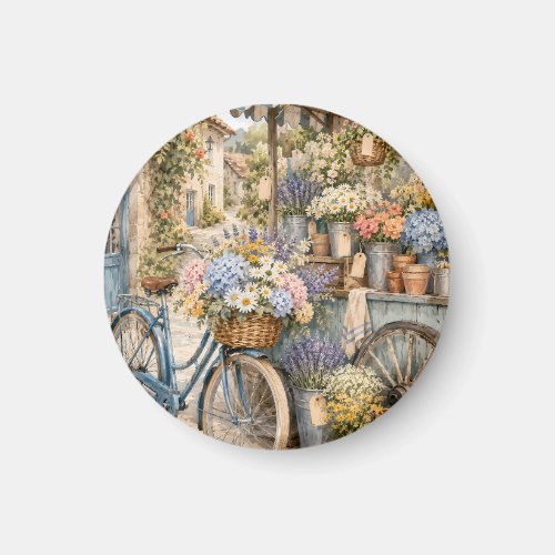 Bloomcore Flower Market Bicycle Magnet